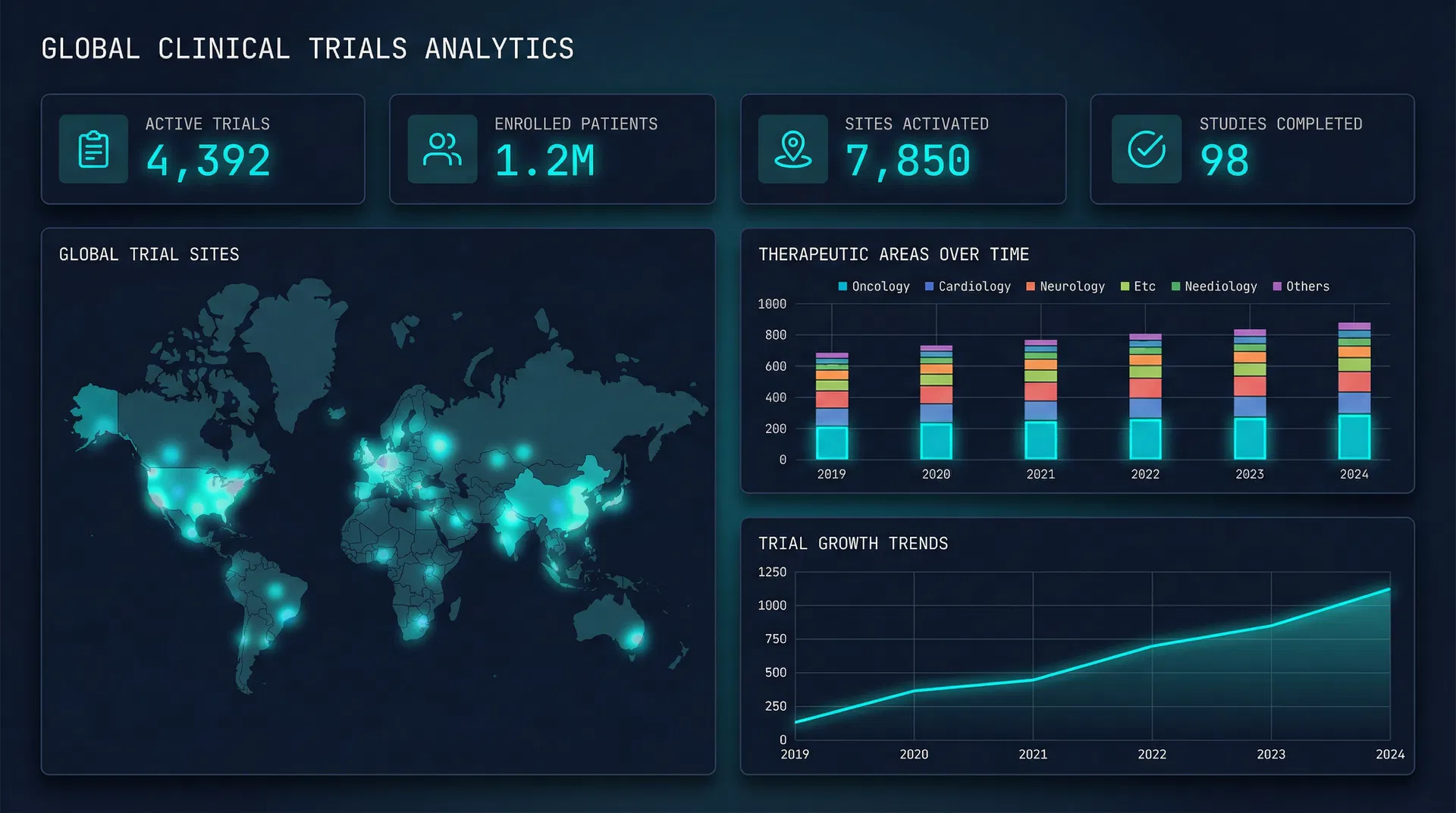ResearchVic.io Clinical Trials Intelligence Dashboard