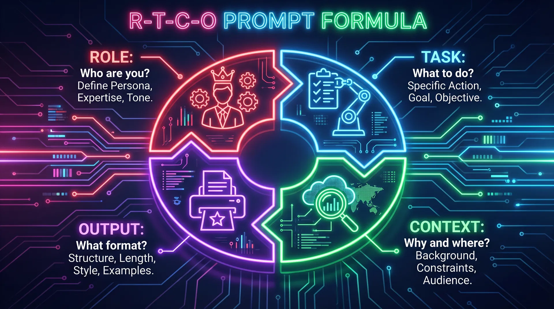 Công thức viết Prompt 4 bước giúp AI hiểu ý bạn 100%