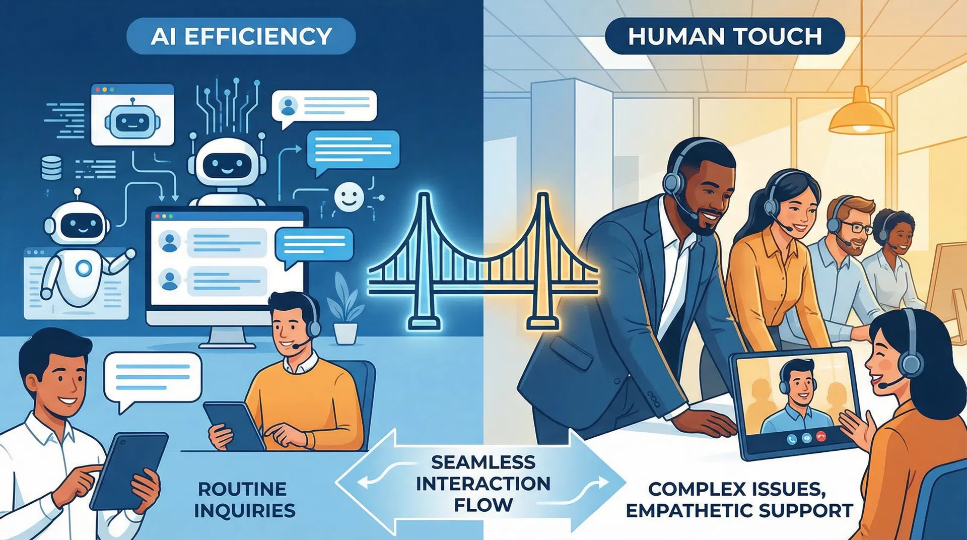 The Future of Customer Service: AI + Human Touch