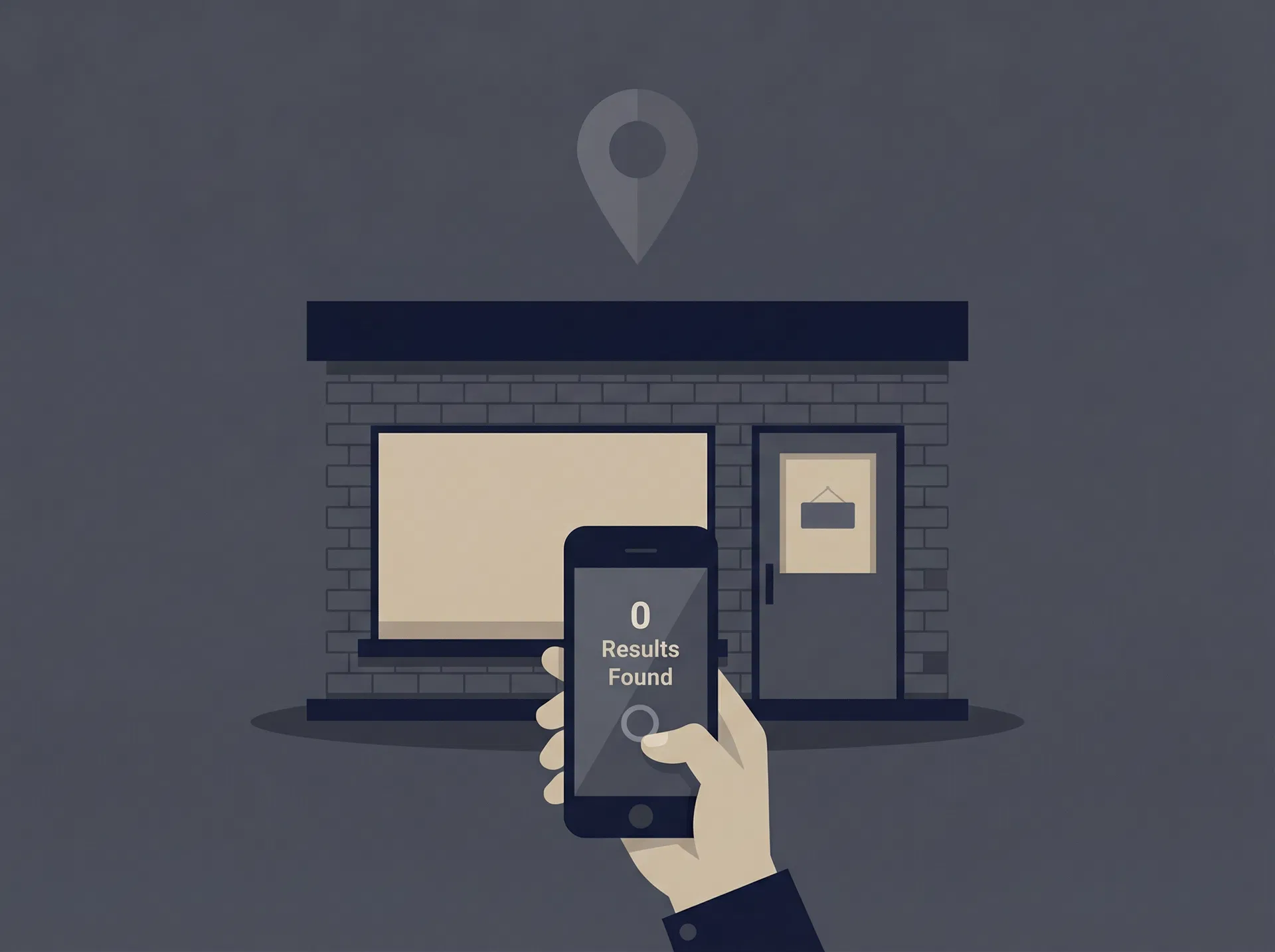 Business invisible online — before state