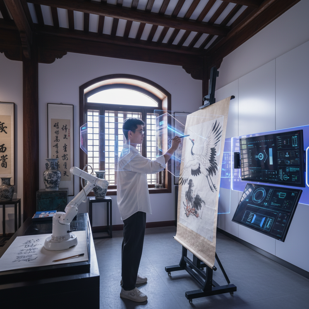 AI's Brushstrokes: Revitalizing Traditional Chinese Arts for a New Generation