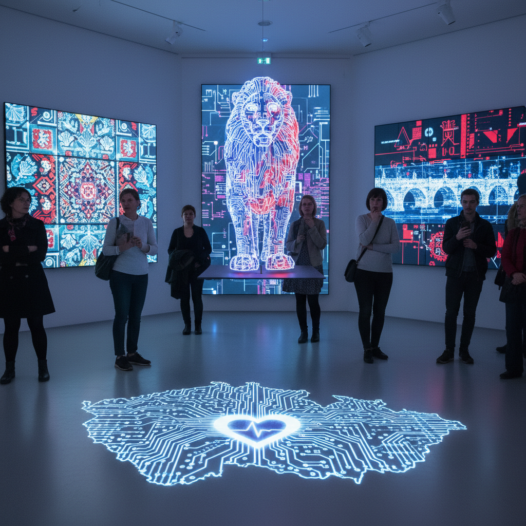 AI's Czech Soul: National Identity Navigated by Algorithms in Digital Art