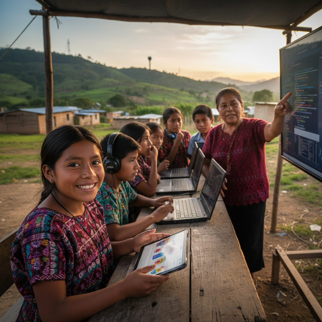 AI's Promise and Peril: Bridging the Digital Divide for Mayan Youth in Guatemala