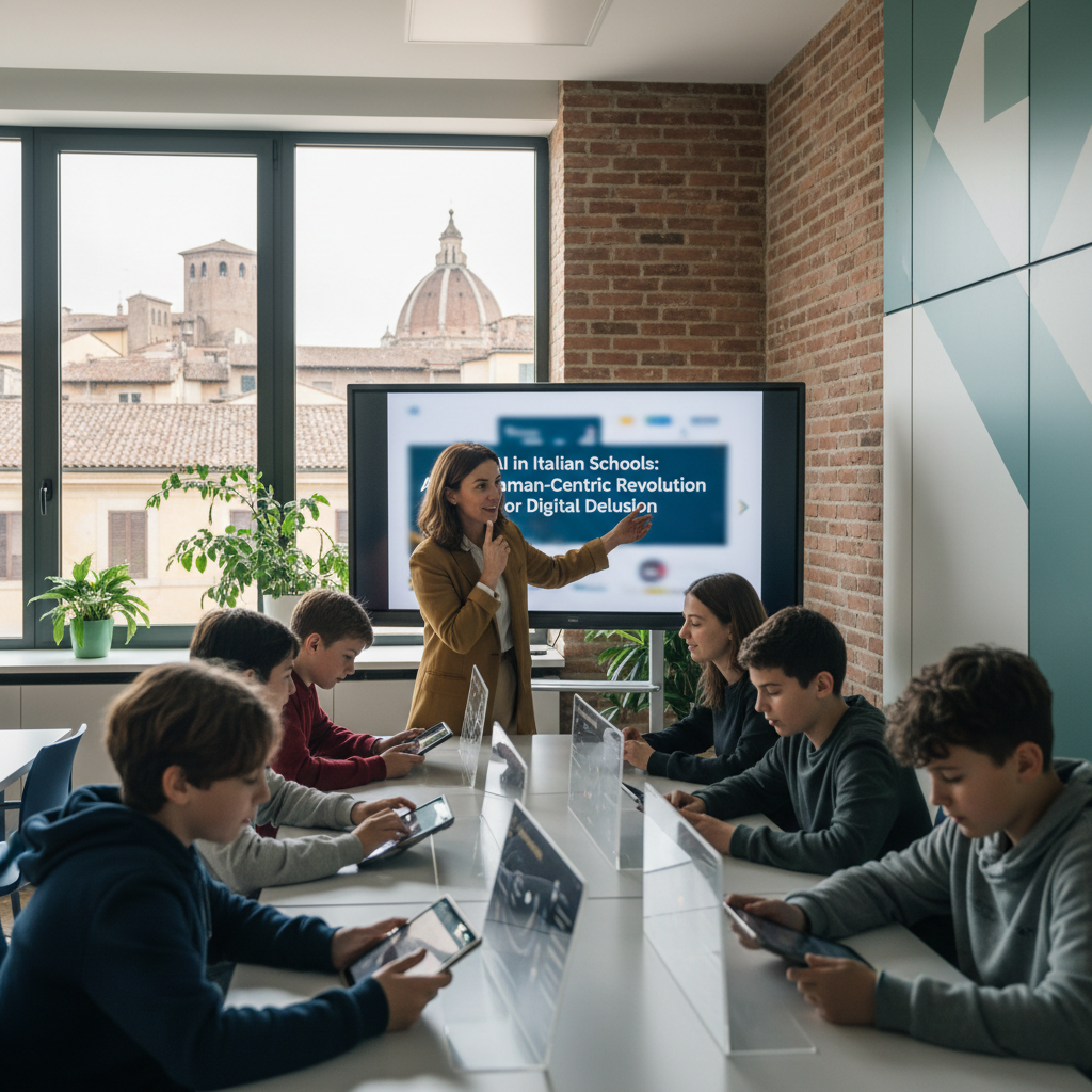 AI in Italian Schools: A Human-Centric Revolution or Digital Delusion?