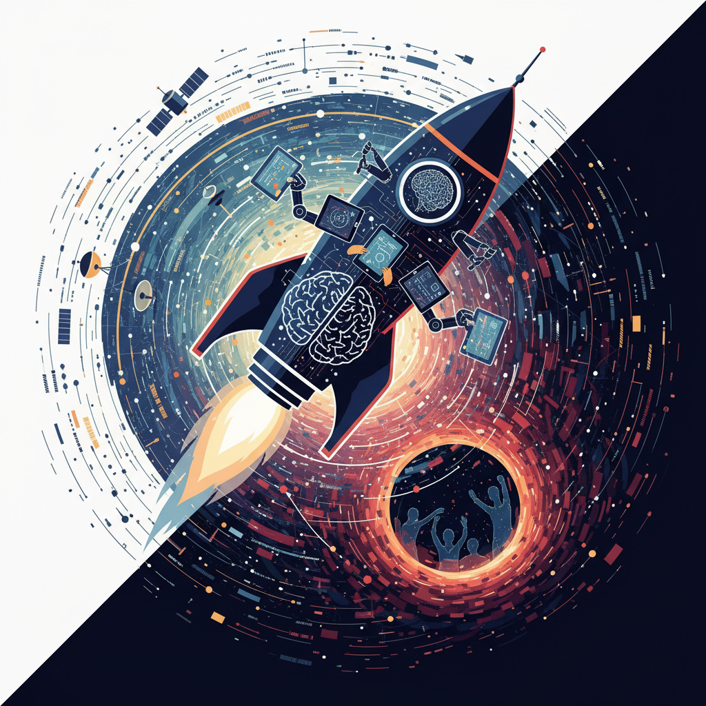 Is AI in Space Exploration a Cosmic Dream or a Data Black Hole for Humanity?