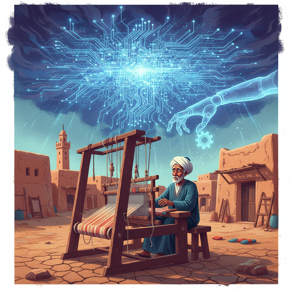 The Loom Weaver's Dilemma: Can Algeria's Traditional Industries Survive AI's Relentless March?