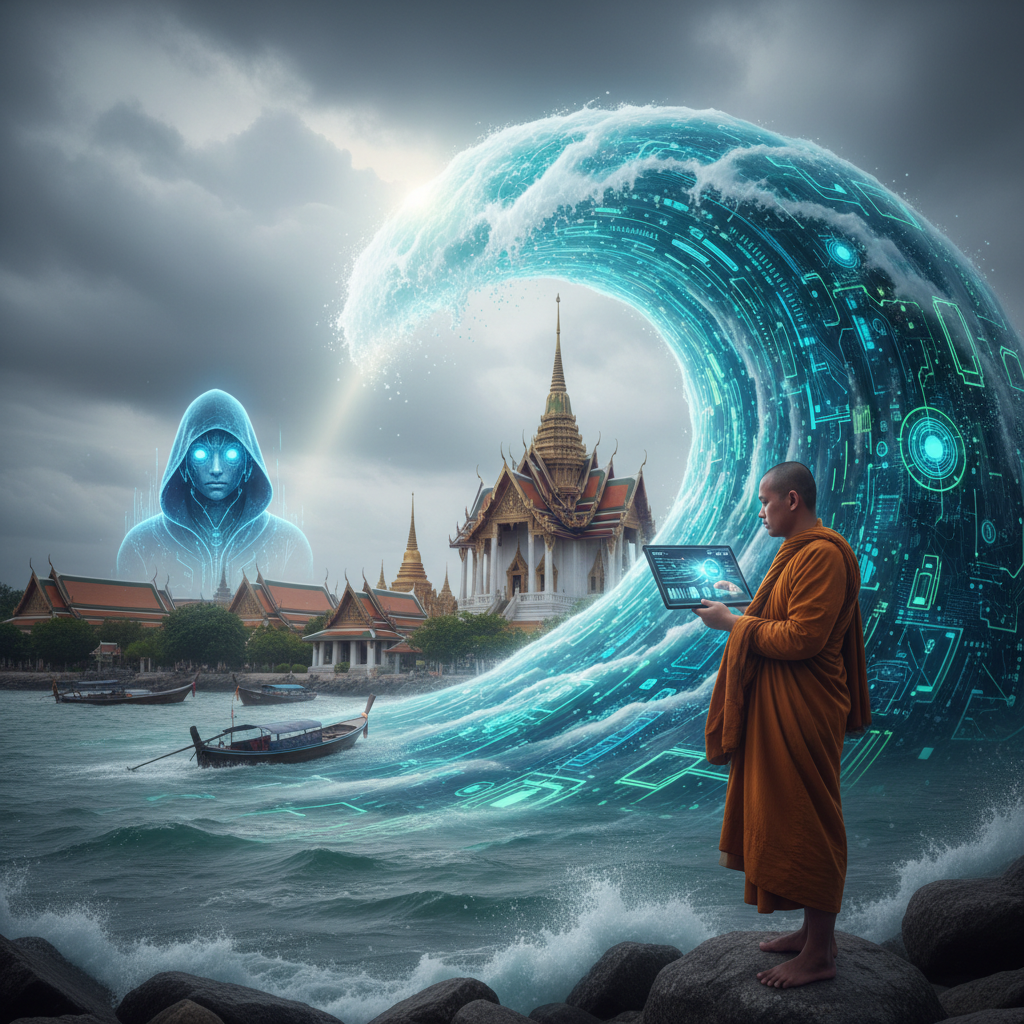 When the Tsunami Comes Again, Will AI Be Our Monk or Our Oracle? Thailand's Tech Reckoning