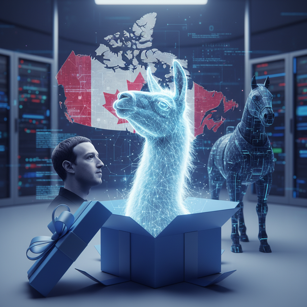 Meta's Llama Unleashed: Is Mark Zuckerberg's Open AI Gambit a Gift for Canada or a Trojan Horse?