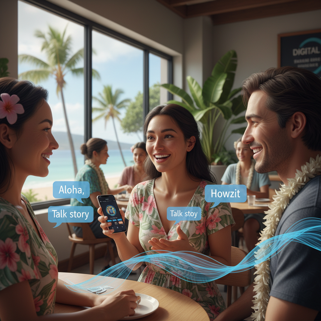 When AI Influencers Speak Pidgin: Lana'i's Virtual Stars and the Soul of Digital Aloha
