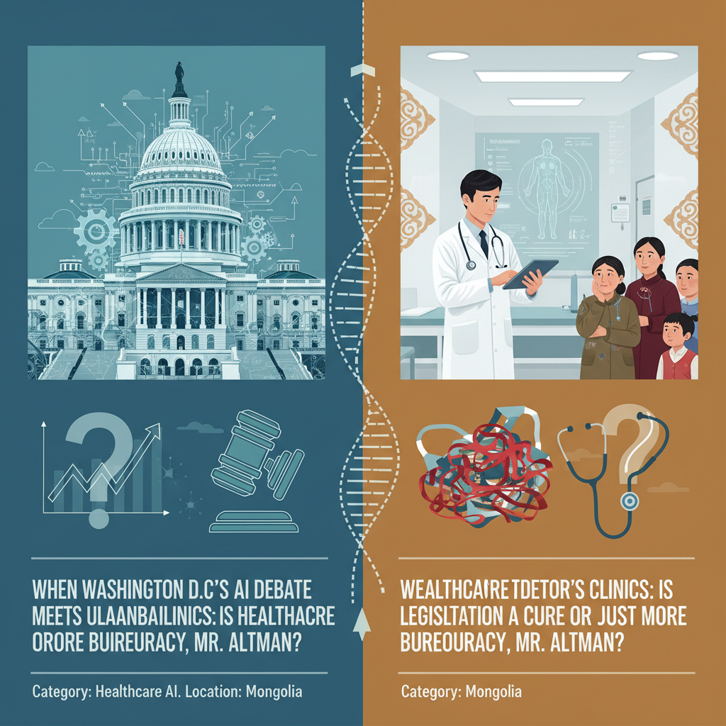 When Washington D.C.'s AI Debate Meets Ulaanbaatar's Clinics: Is Healthcare Legislation a Cure or Just More Bureaucracy, Mr. Altman?