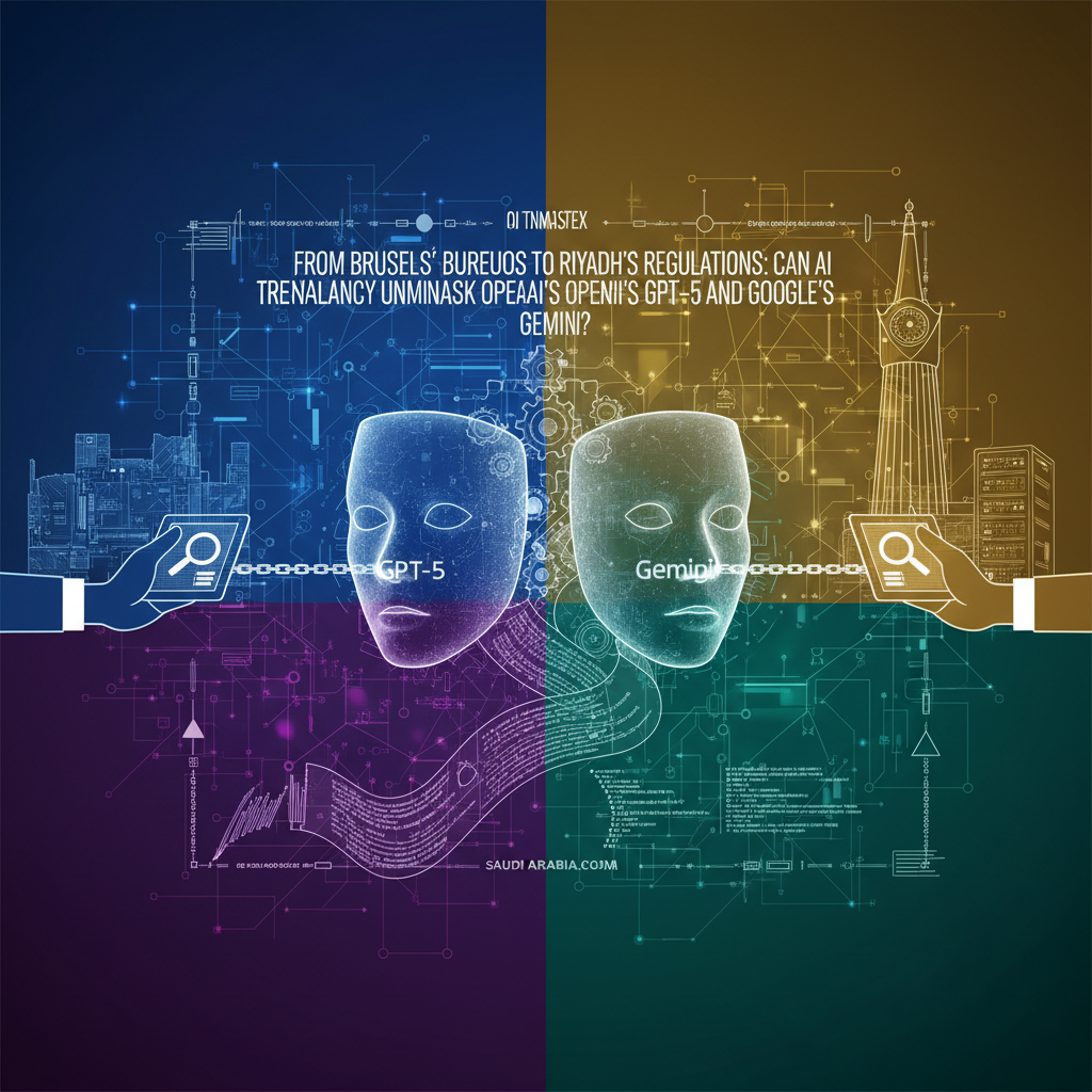 From Brussels' Bureaus to Riyadh's Regulations: Can AI Transparency Laws Truly Unmask OpenAI's GPT-5 and Google's Gemini?