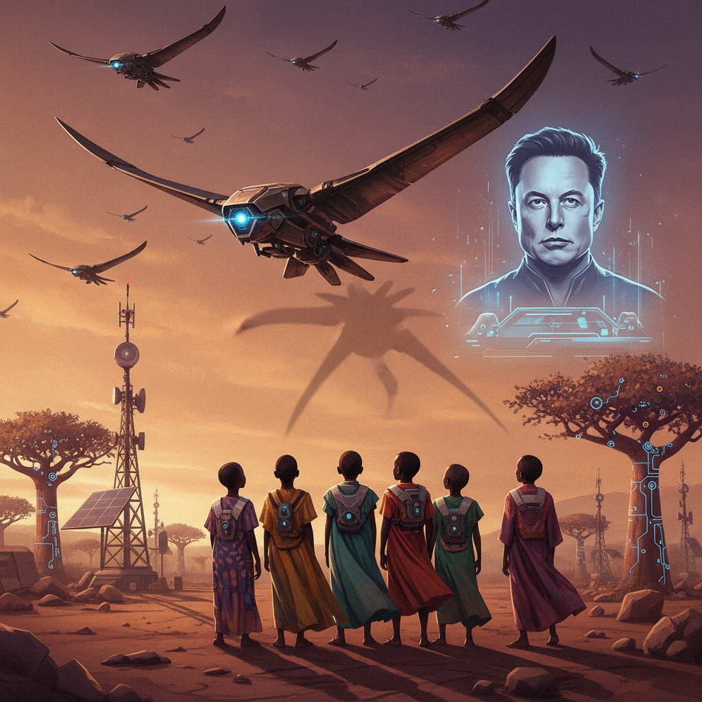 When AI Learns to Fight: Will Senegal's Children Inherit Peace or a Sky Full of Silent Hunters, Mr. Musk?