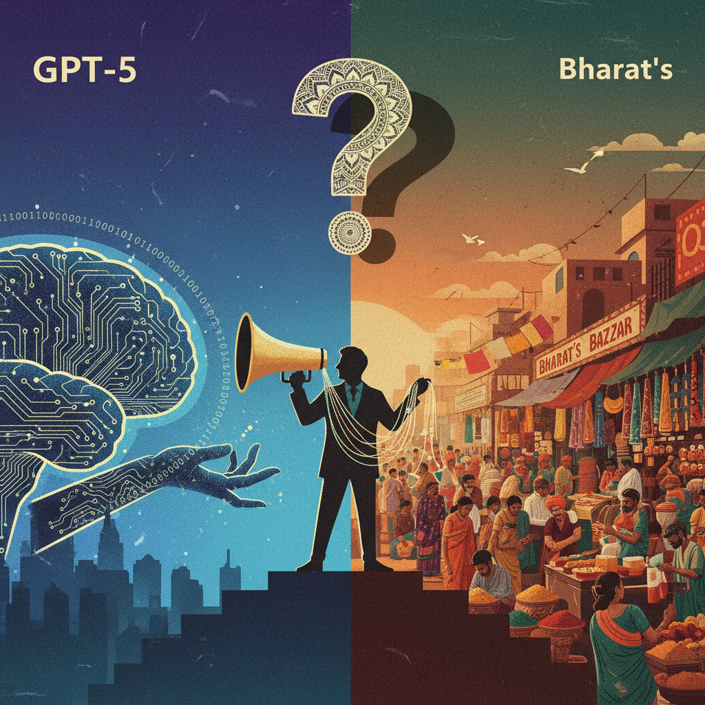 When OpenAI's GPT-5 Meets Bharat's Bazaar: Who Curates the Conversation, Mr. Altman?