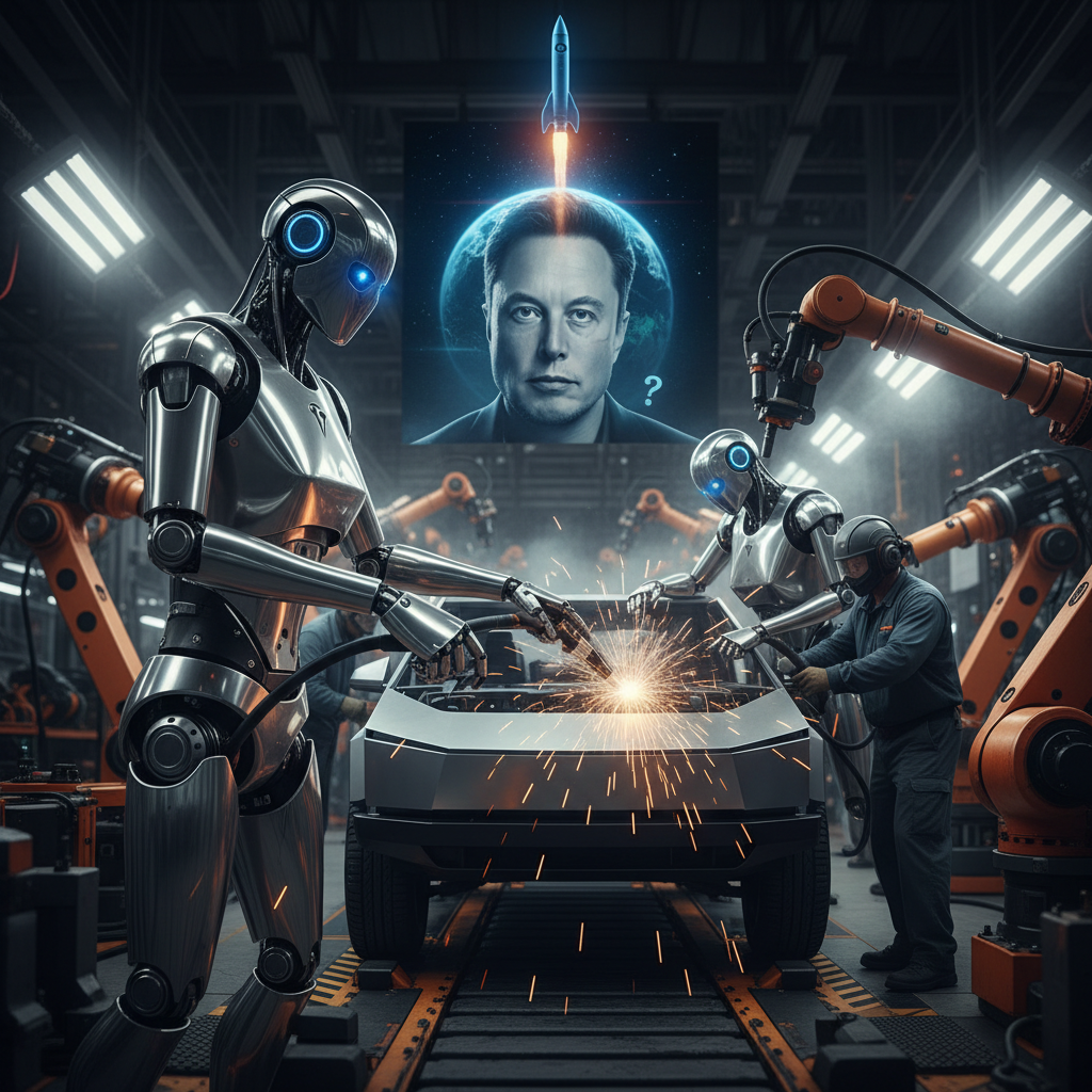 Tesla's Optimus Bots Just Hit Detroit's Assembly Lines: Is This the Real AI Revolution, Mr. Musk?