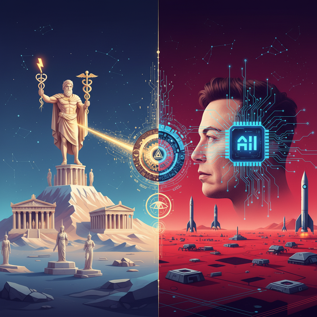 When Olympus Calls Mars: Why Elon Musk's AI Space Dreams Need a Dose of Greek Reality