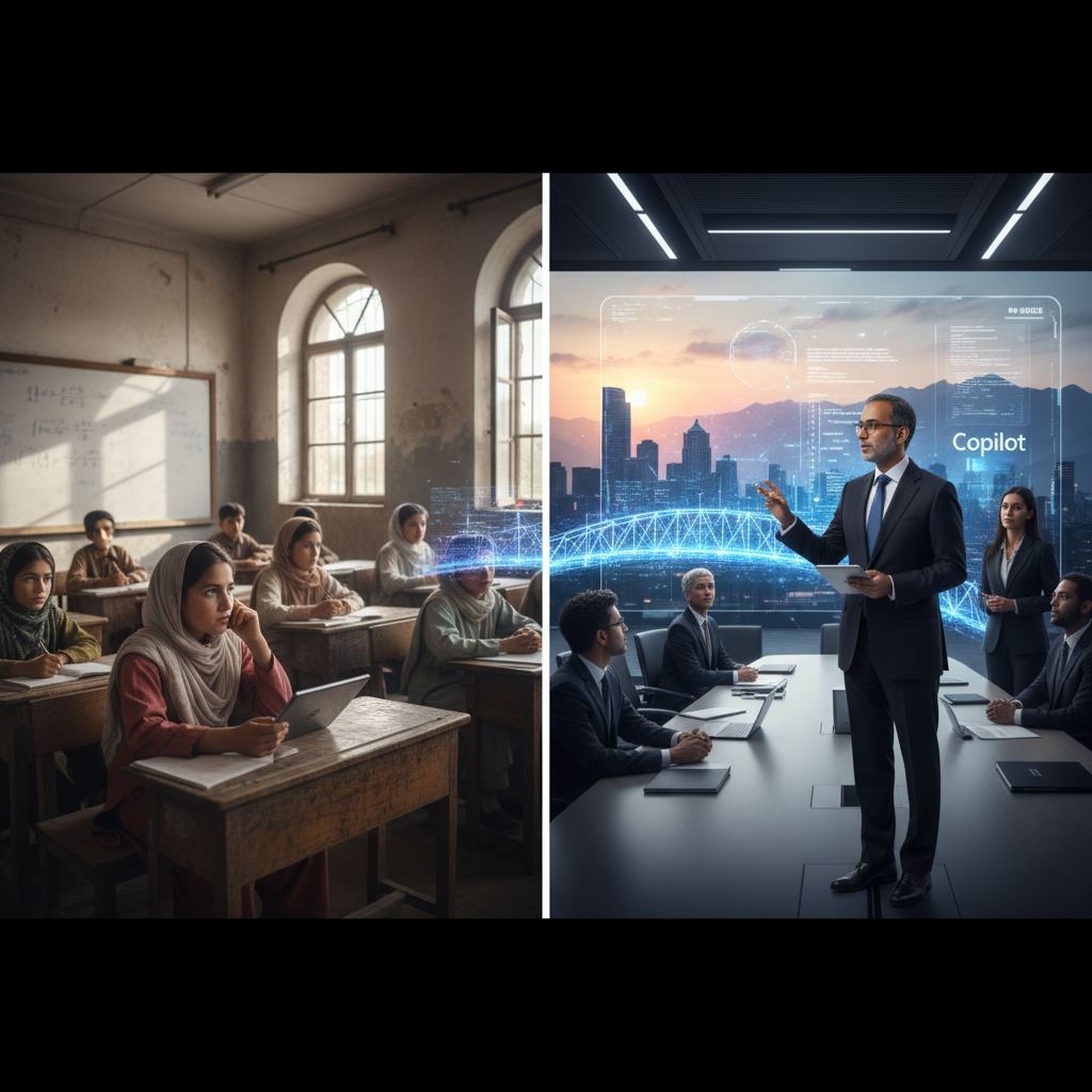 From Kabul's Classrooms to Microsoft's Boardrooms: Can Copilot Bridge Afghanistan's Digital Divide, Mr. Nadella?