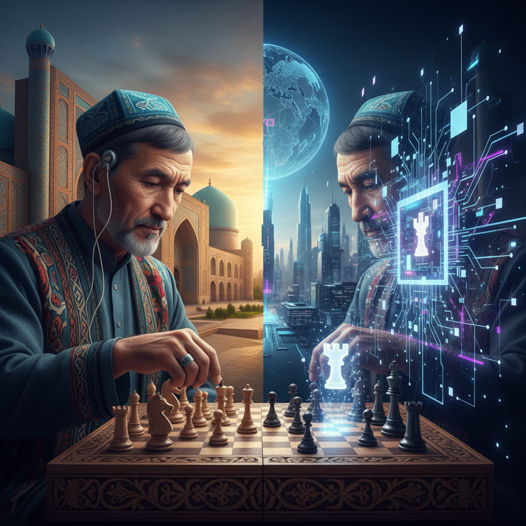 When Google DeepMind's AlphaGo Meets Uzbek Chess: How AI's Global Race Reshapes Our Minds, One Move at a Time