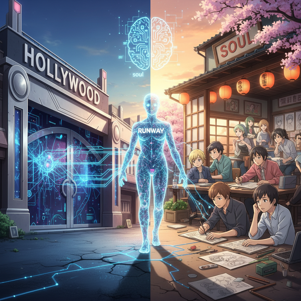 Hollywood's AI Dream Factory: Can Japan's Anime Masters Keep Their Soul When Runway ML Rewrites the Script?