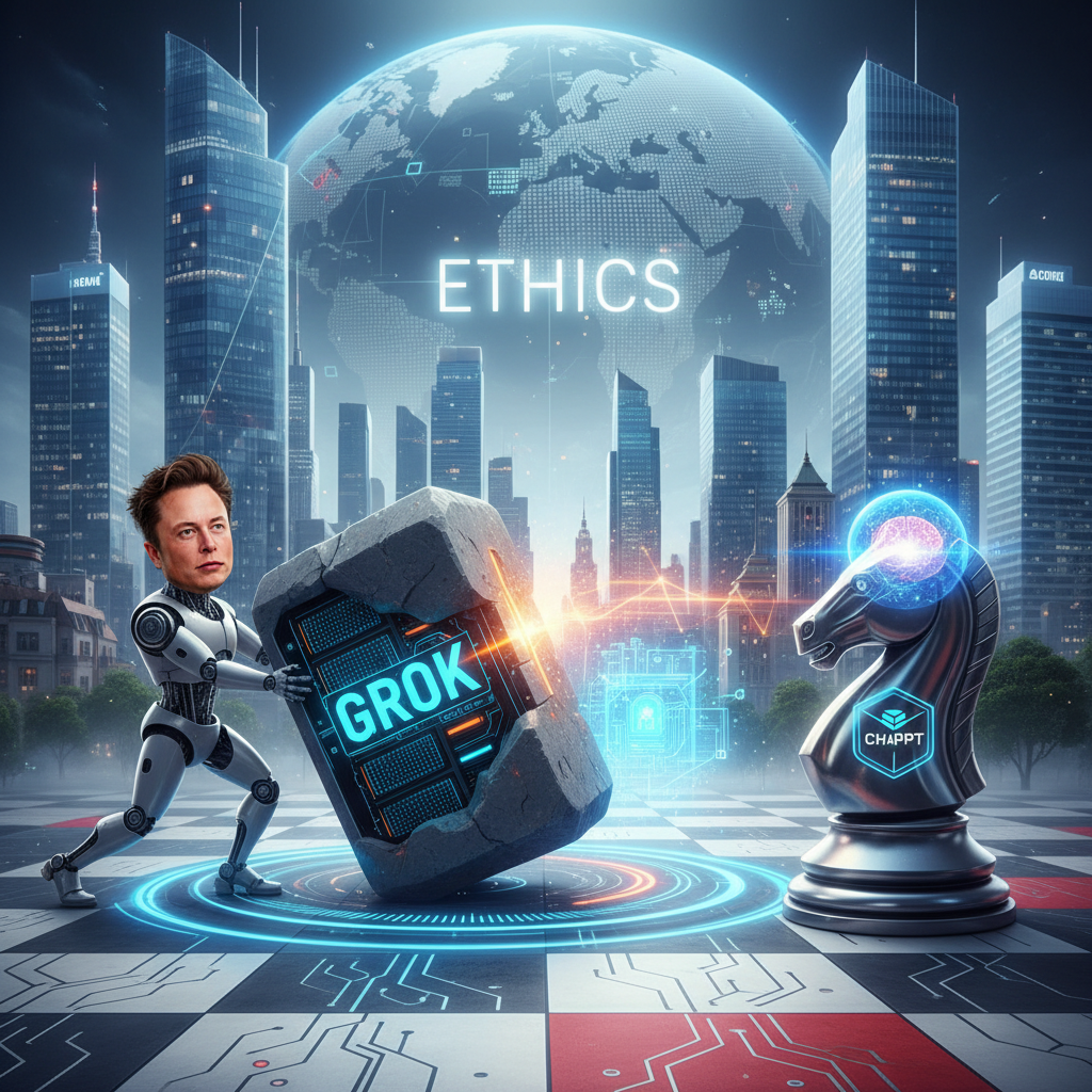 Elon Musk's Grok: A Maverick's Gambit Against ChatGPT, Or Just a Digital Sisyphus in the Making?