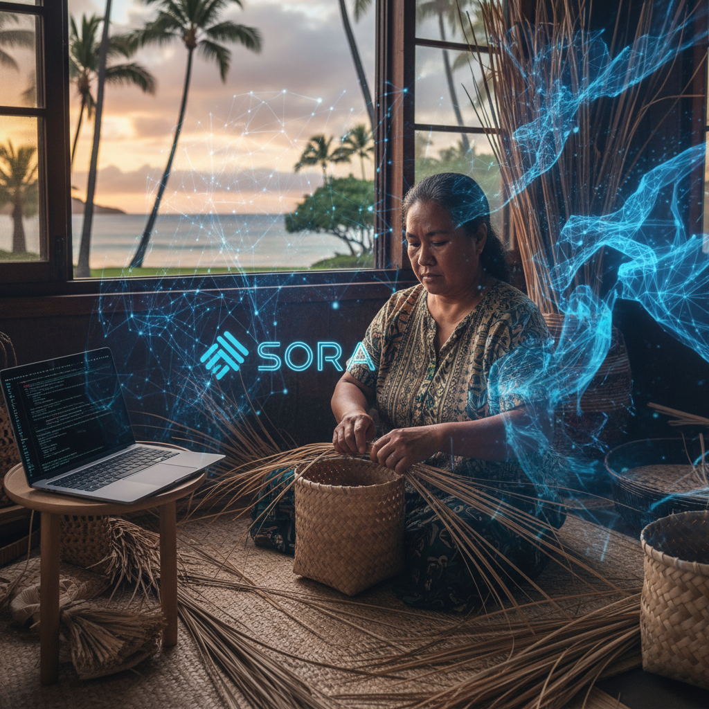 When OpenAI's Sora Meets the Lauhala Weaver: Can AI's Creative Surge Honor or Erase Our Pacific Narratives?