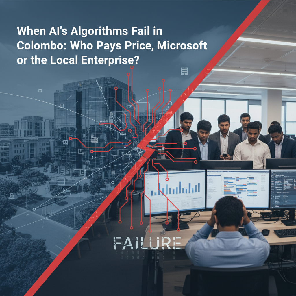 When AI's Algorithms Fail in Colombo: Who Pays the Price, Microsoft or the Local Enterprise?