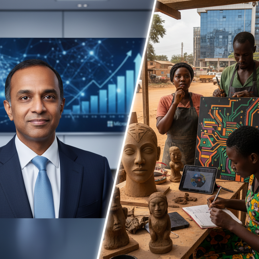 Satya Nadella's Trillion-Dollar AI Bet: Why Harare's Artists See More Than Just Market Cap in Microsoft's Surge