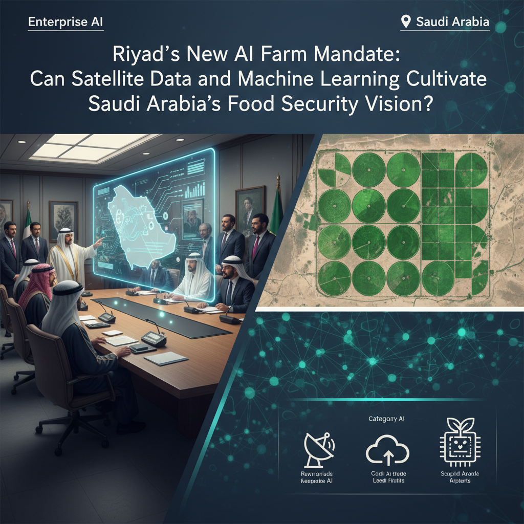 Riyadh's New AI Farm Mandate: Can Satellite Data and Machine Learning Cultivate Saudi Arabia's Food Security Vision?