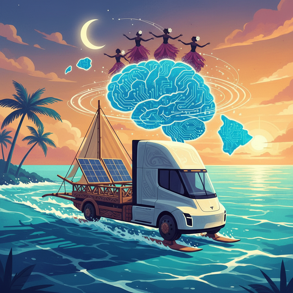 Tesla's Autonomous Truck Dreams and the Ocean's Rhythms: Why Aloha Must Steer Our AI Logistics Future