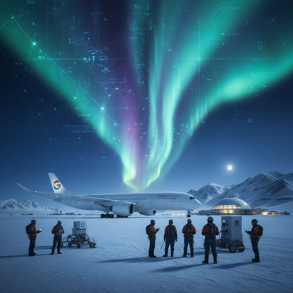 When the Antarctic Sky Speaks to AI: How Google and Airbus Are Rewriting Our Flight Paths
