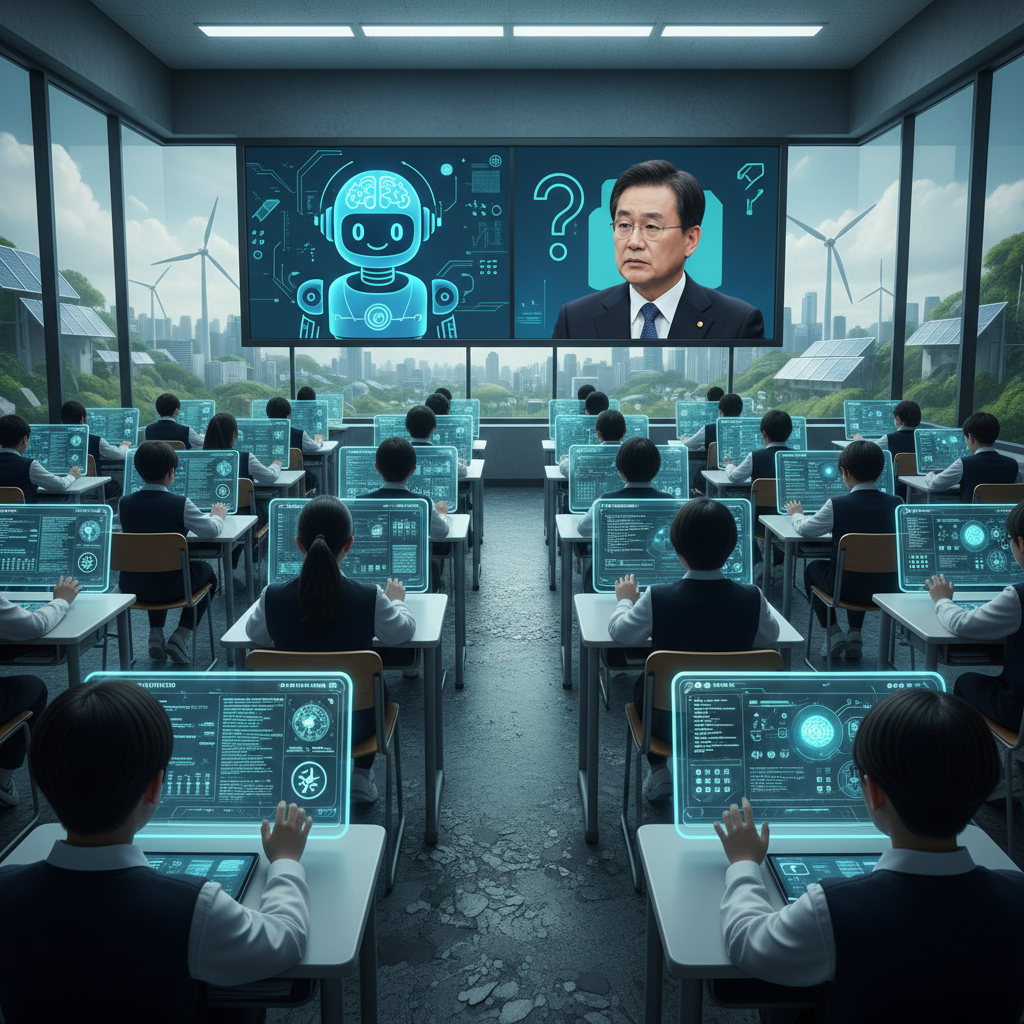 Samsung's AI Classrooms: Are Korean Students Learning or Just Cheating Better, Asks Education Minister Lee Ju-ho?