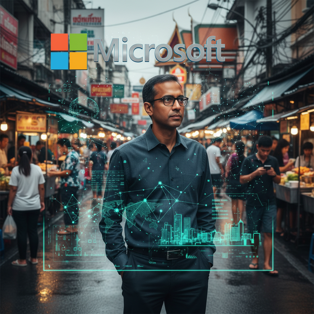 Microsoft's Trillion-Dollar Tango: How Satya Nadella's AI Bet is Reshaping the World, Even From Bangkok's Soi