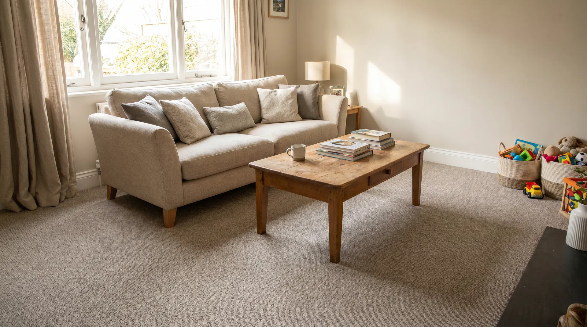 Beautiful carpet flooring in Wiltshire home