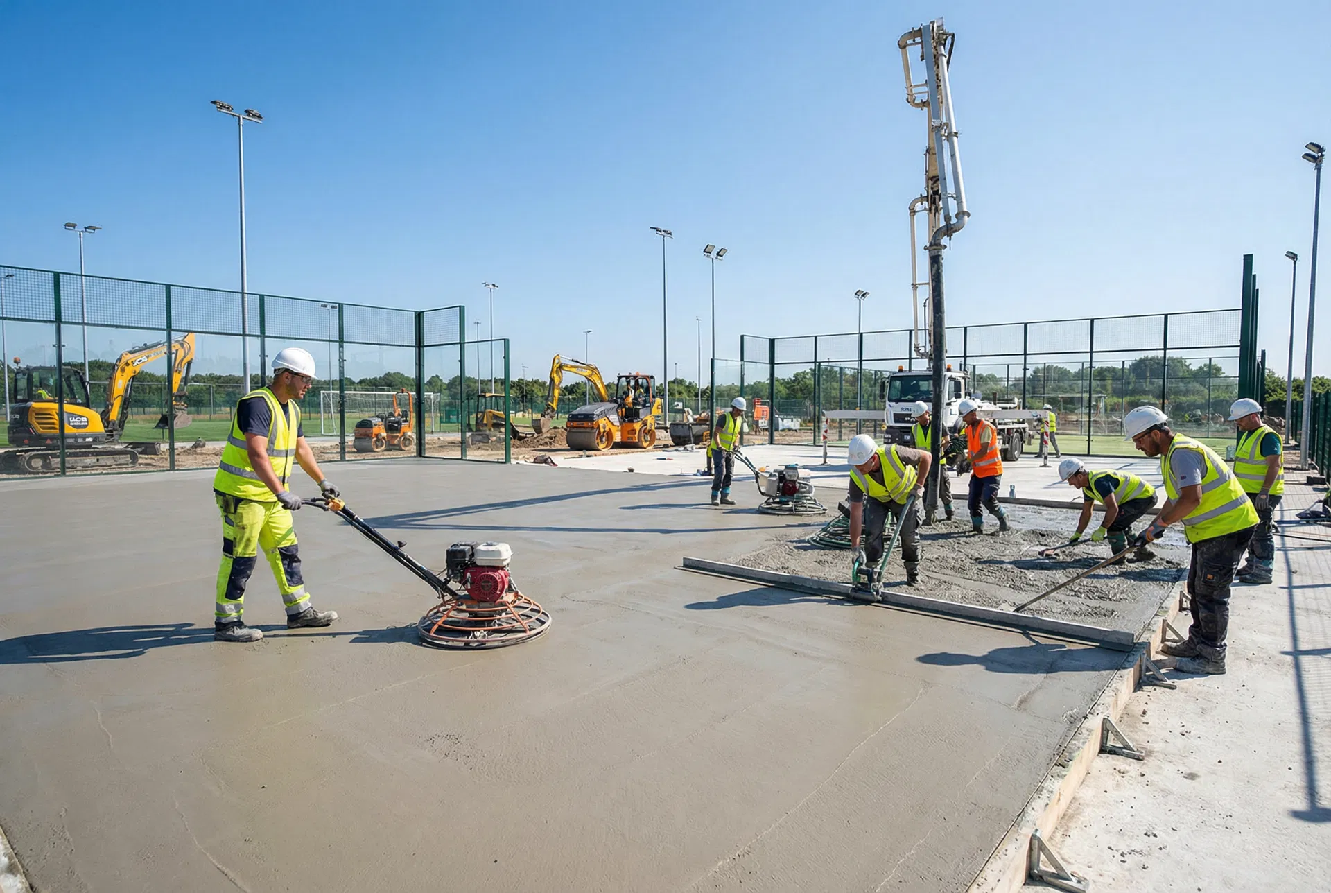 Slab & Mobile Court Construction