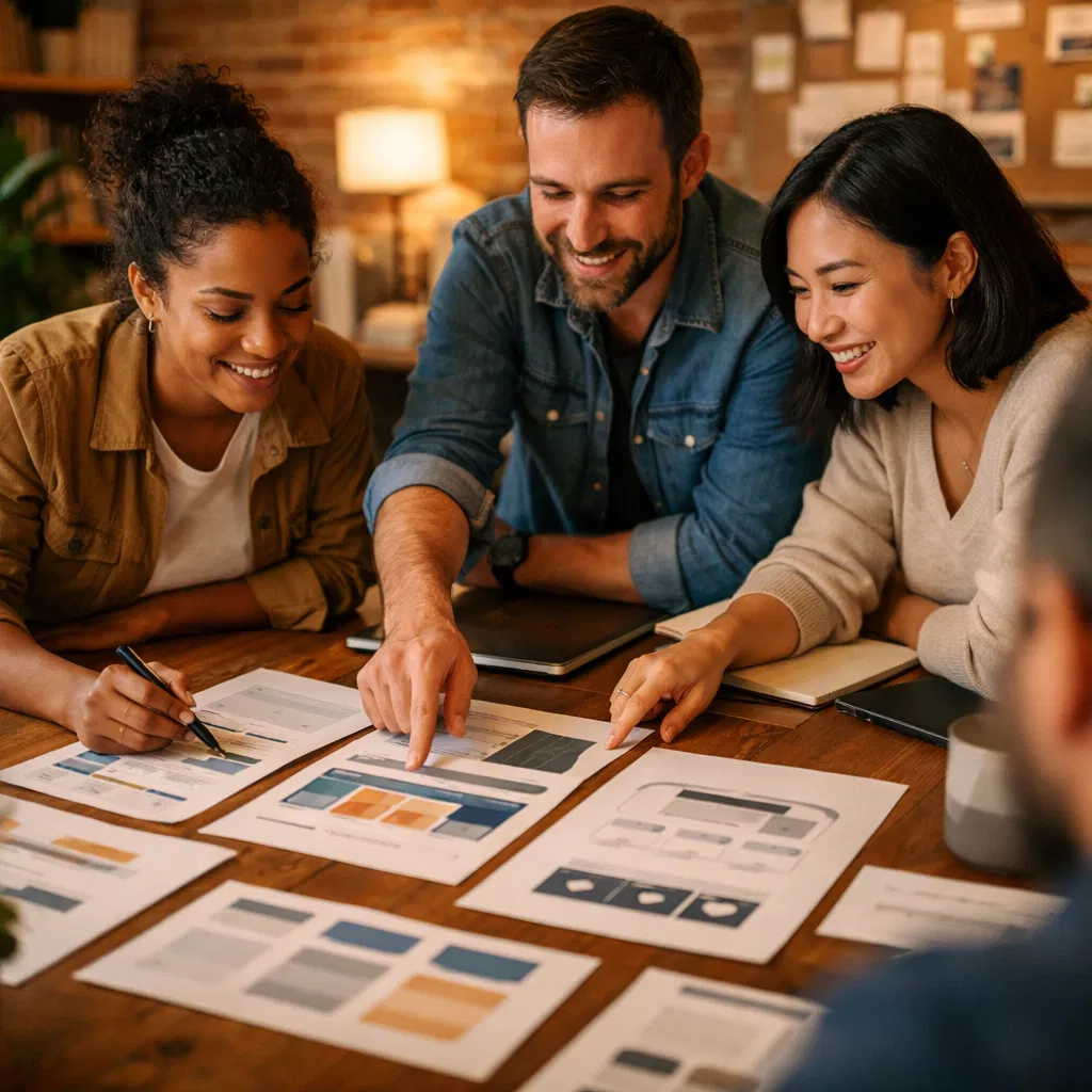 WebCraft team collaborating