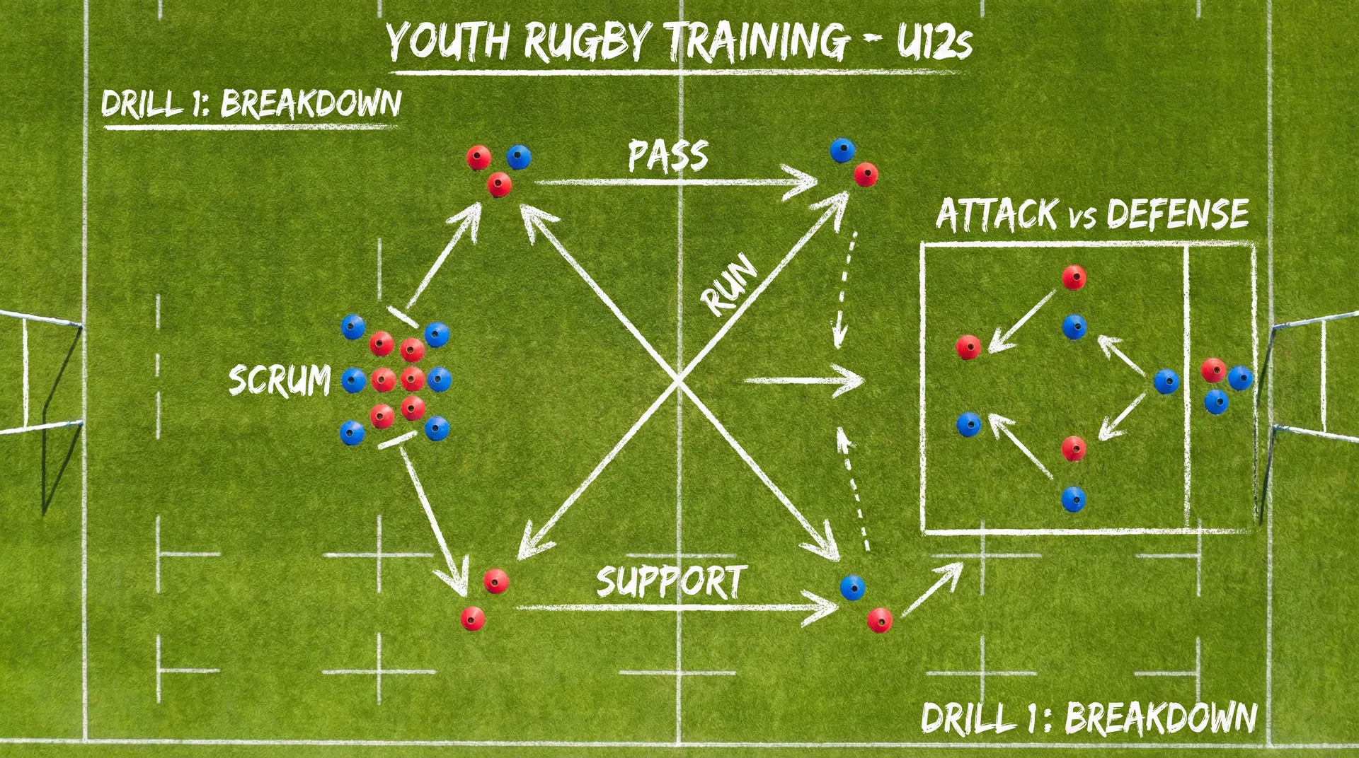 Rugby drills background