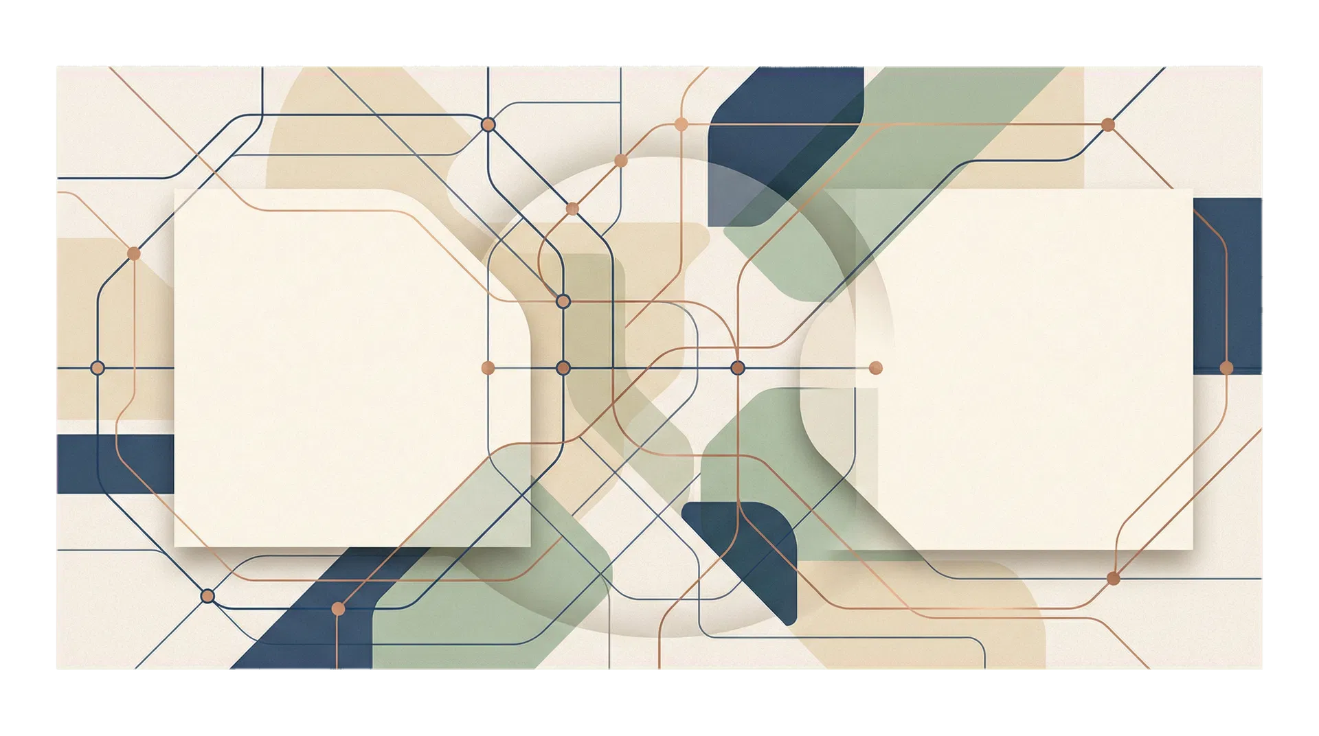 Trama visual inspirada en mapas y cobertura metropolitana