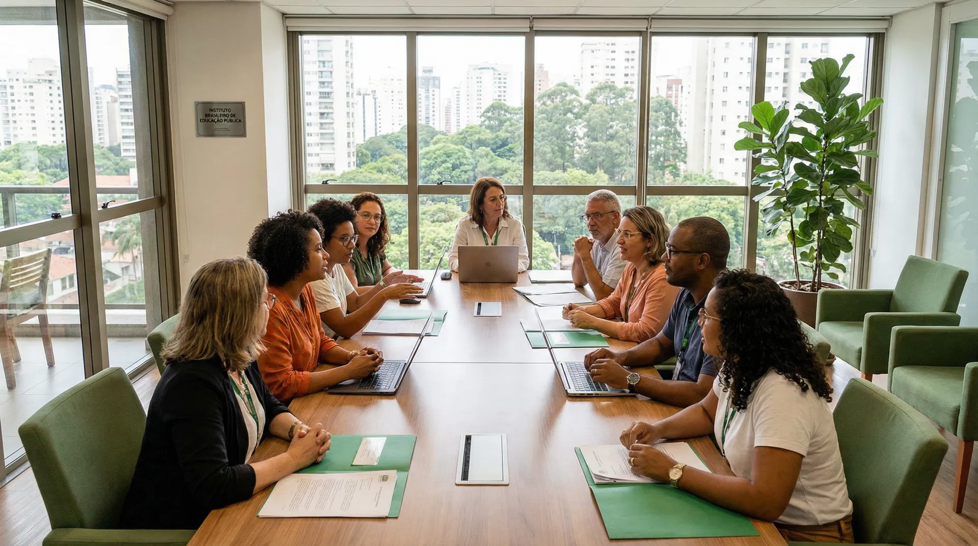 Equipe do Instituto Acesso em reunião