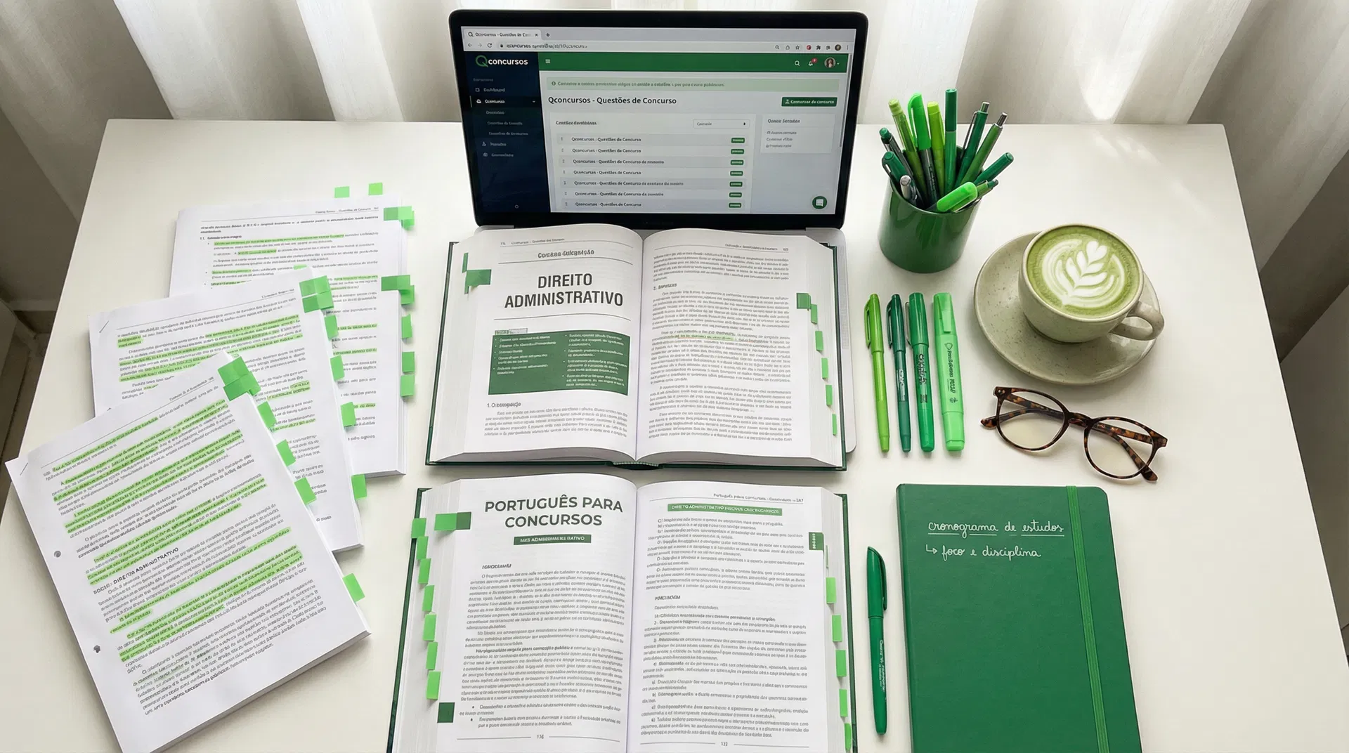 Materiais de estudo para concursos públicos