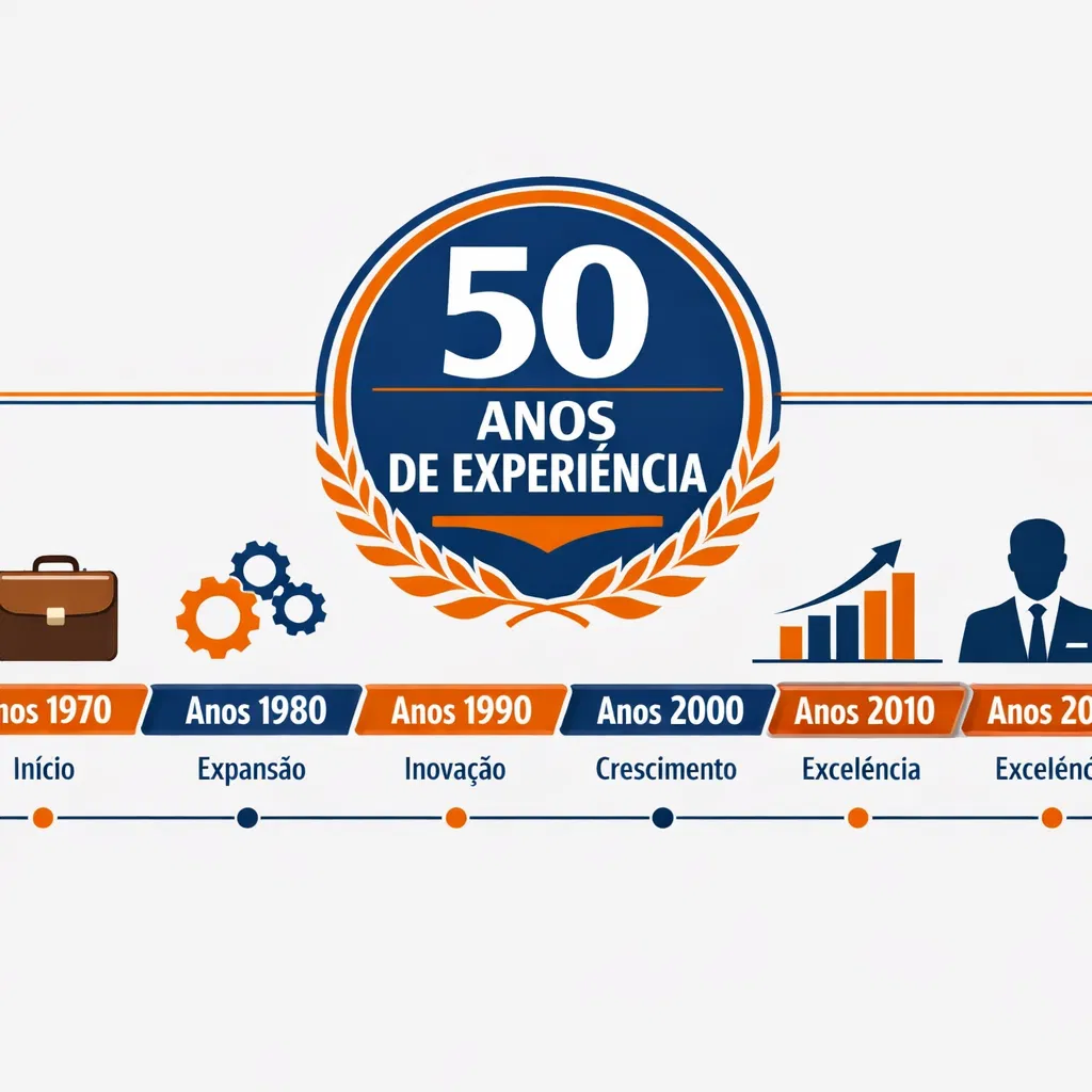 50 anos de experiência