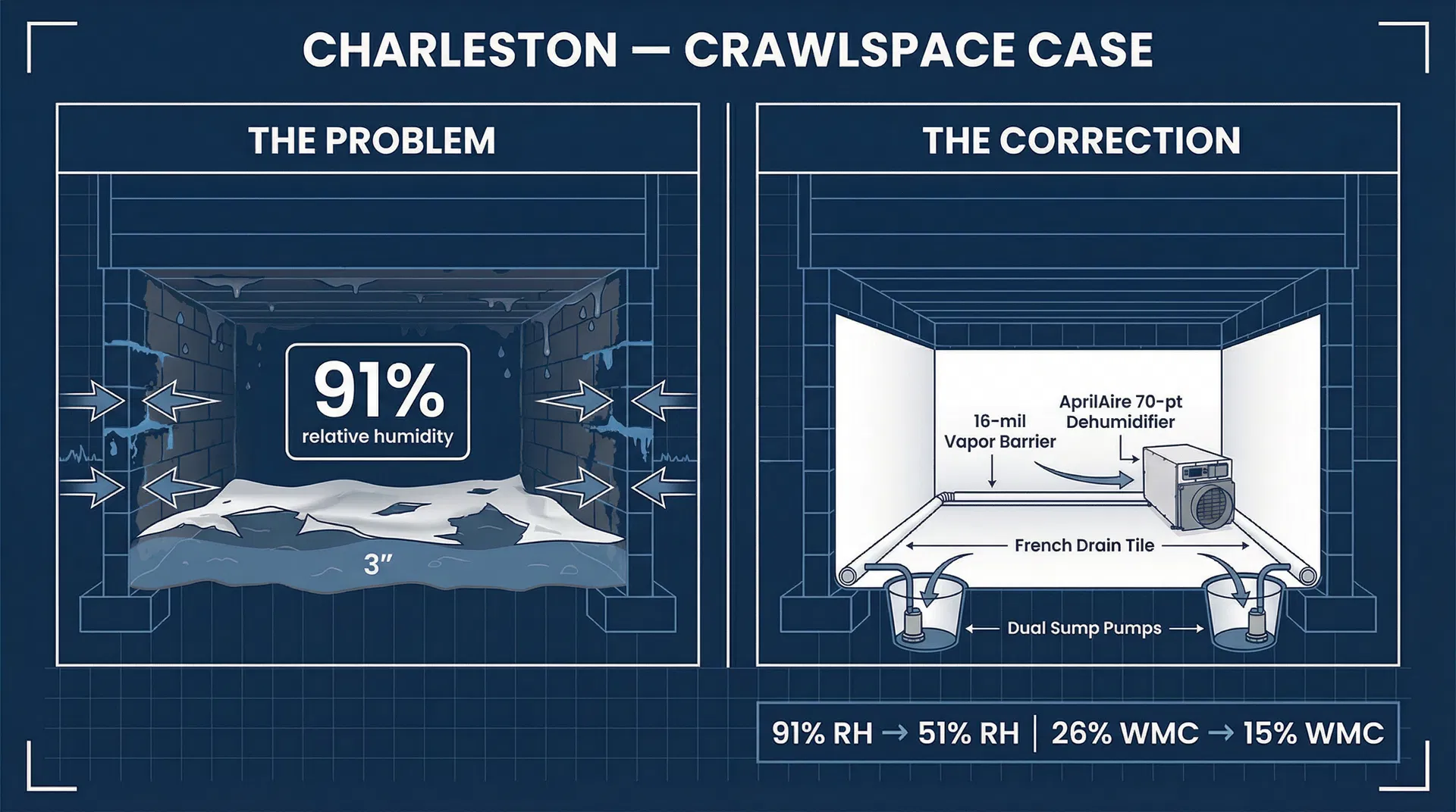 Hydrostatic Pressure and a Failing Crawlspace in Charleston's Peninsula: A Drainage Case Study