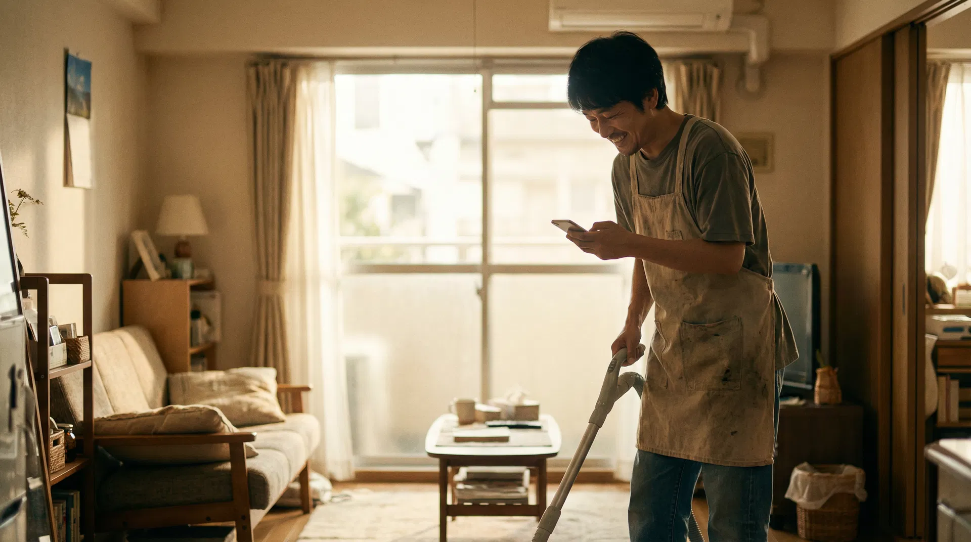 家事をする男性