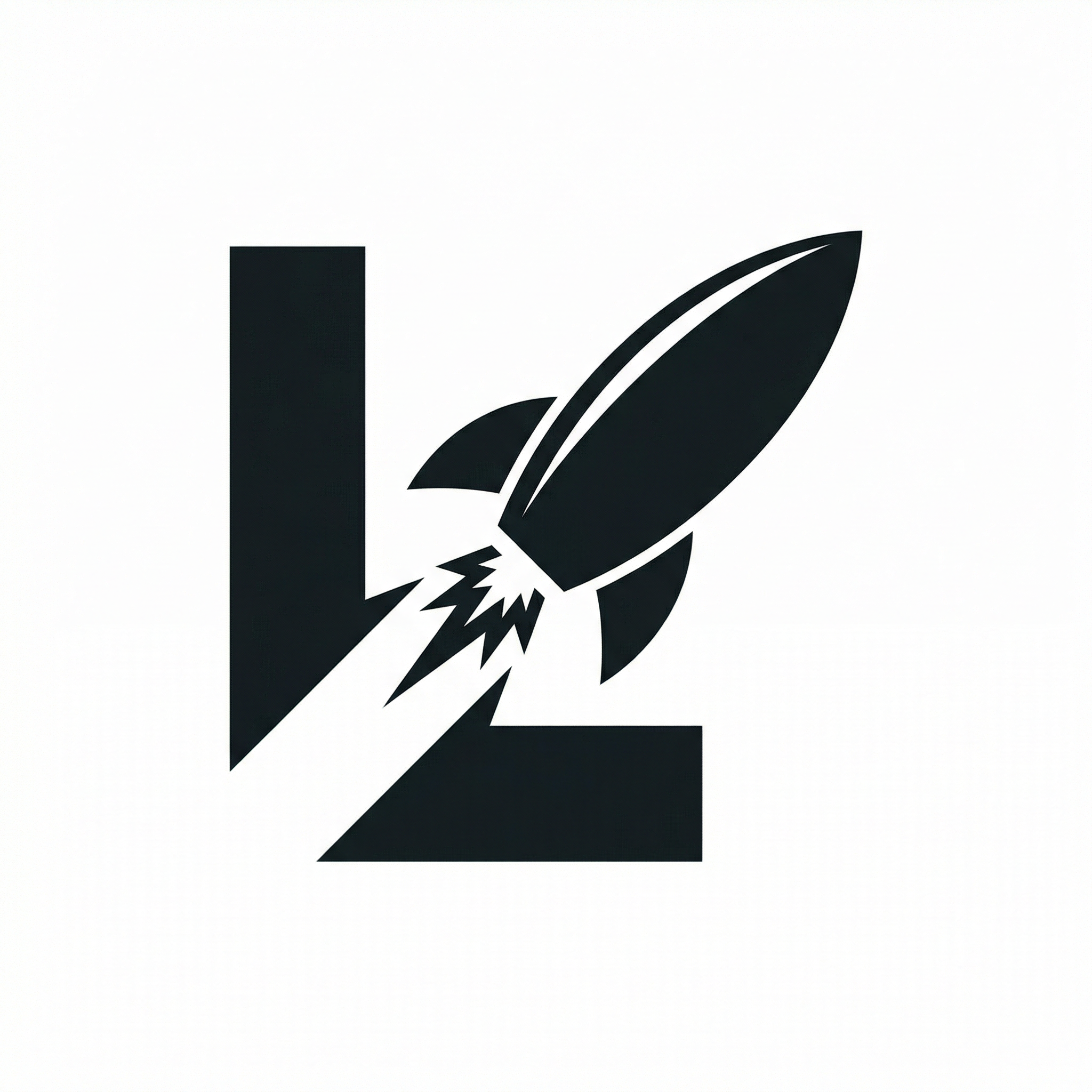 Level Nine Media — rocket launching through the letter L