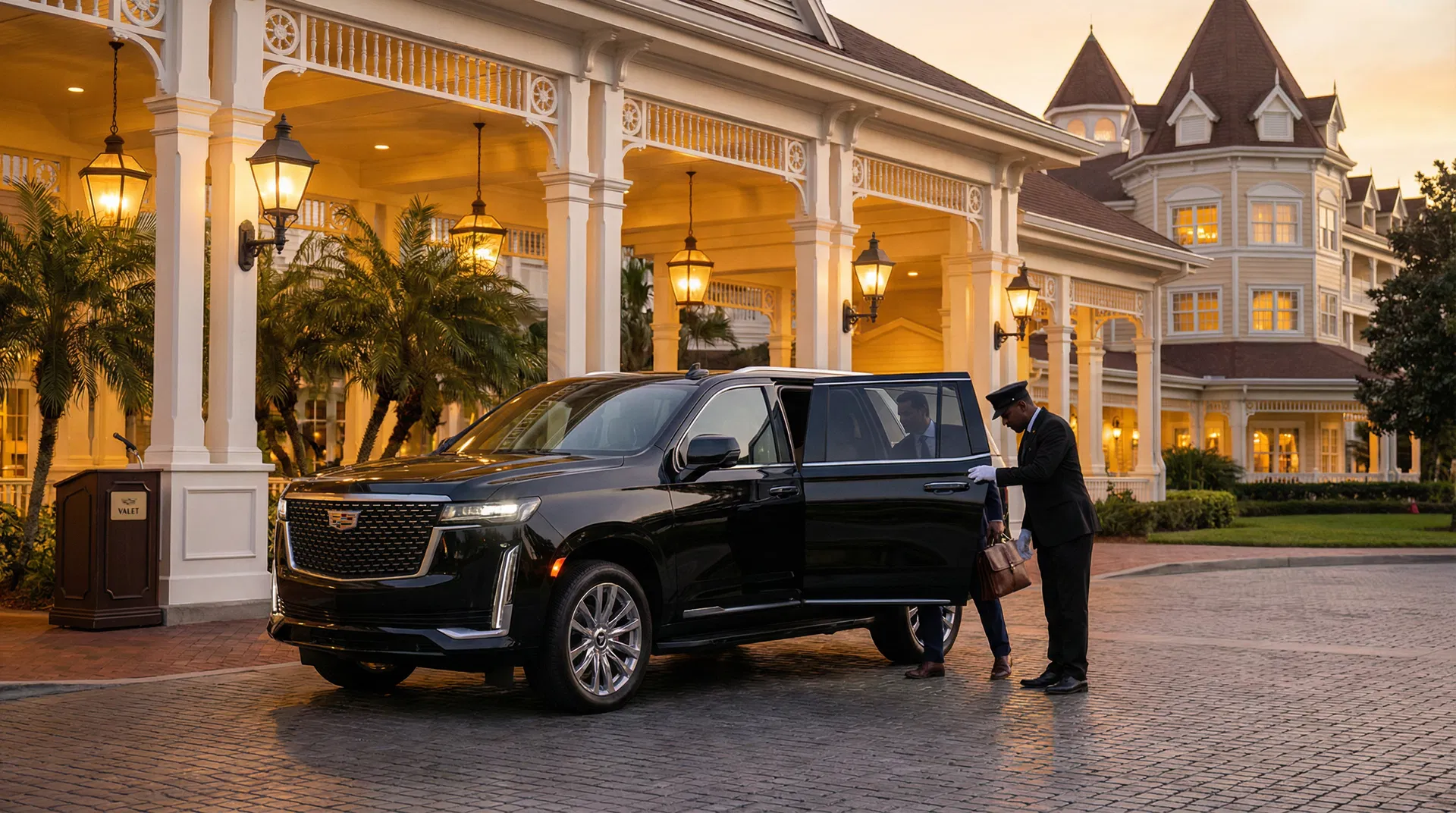 Cadillac Escalade XL at Disney World hotel