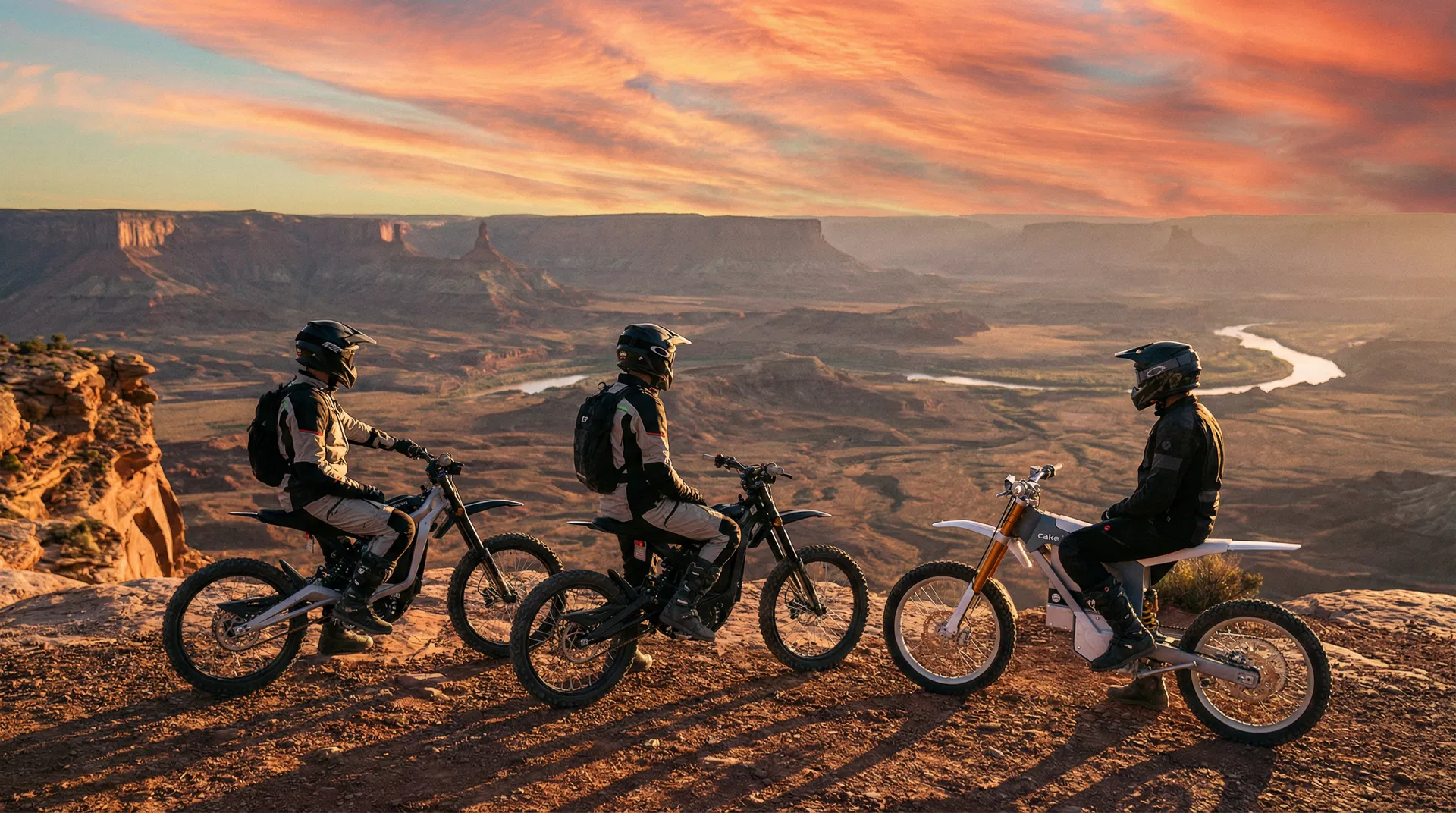 Volt Dirt team at desert overlook