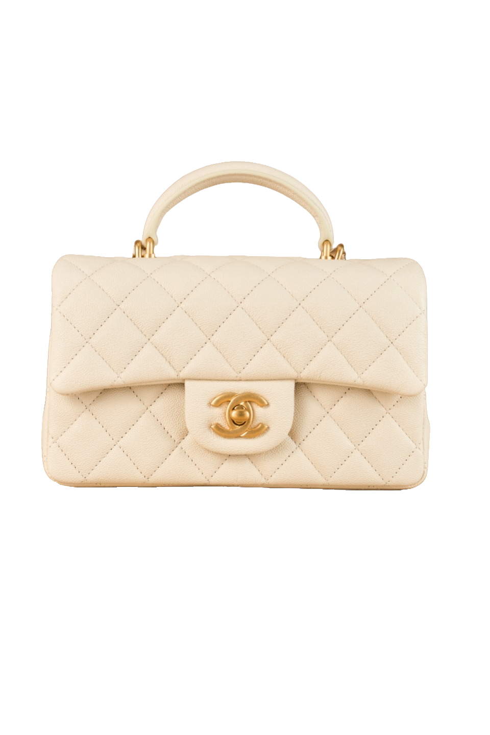 CF mini handle off-white & sesame pattern antique gold