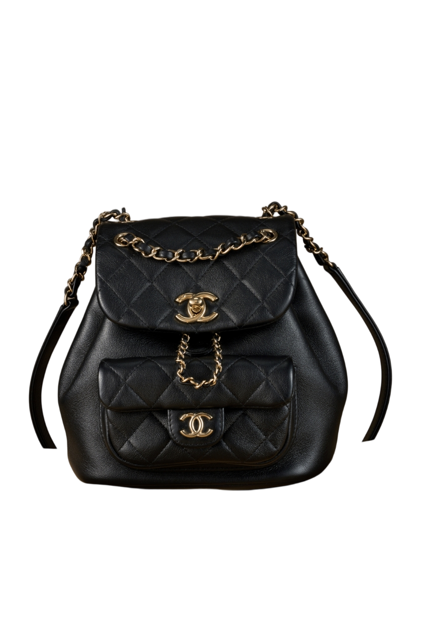 24K Duma Black Small Backpack