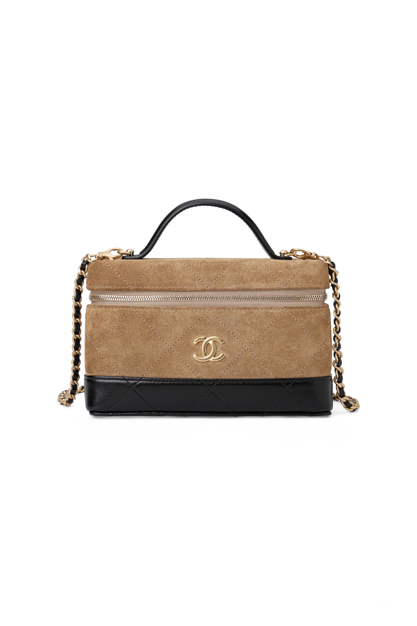 26S Suede Patchwork LP Lunch Bag