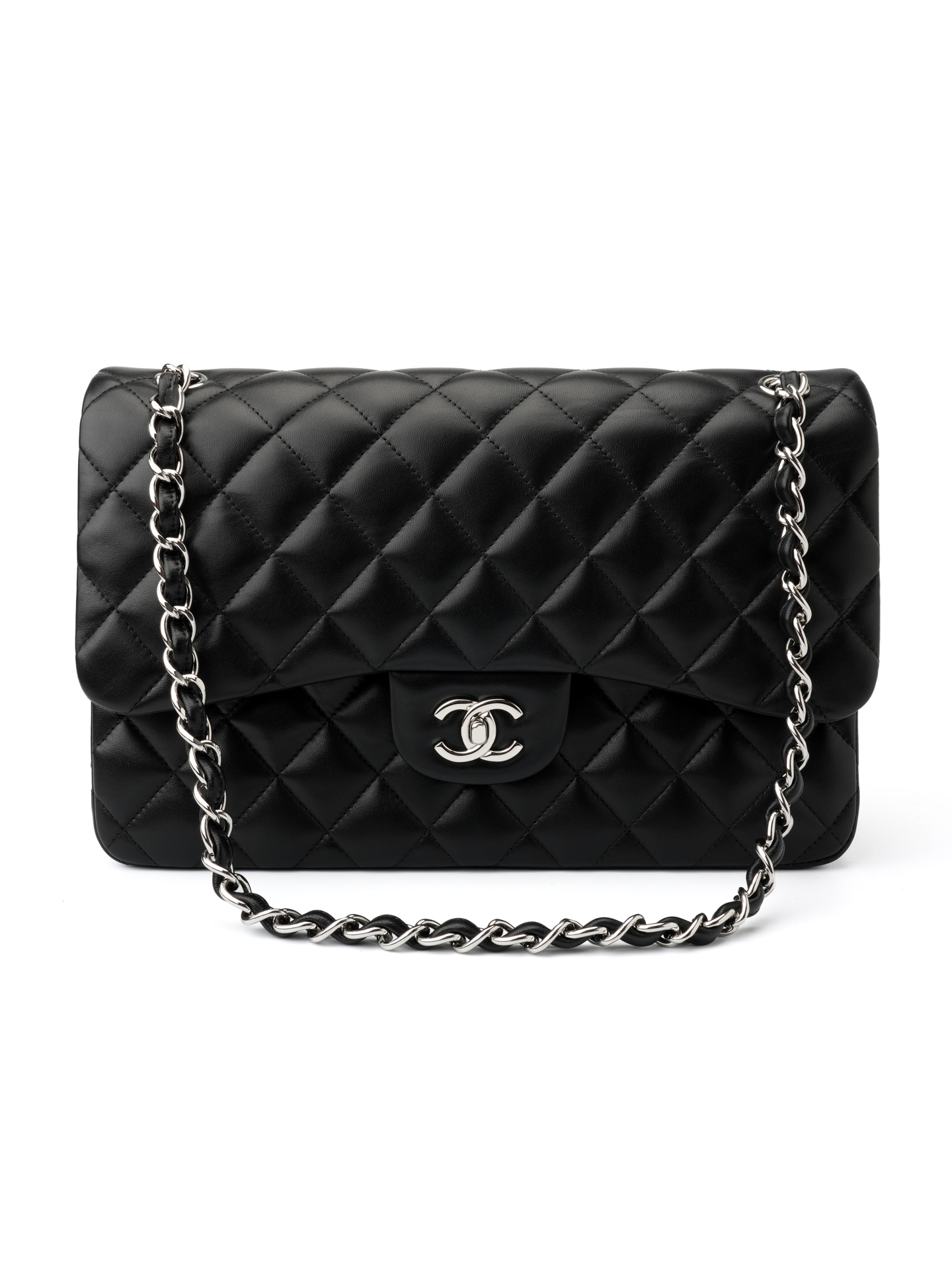 CF Large Sheepskin & Black Silver