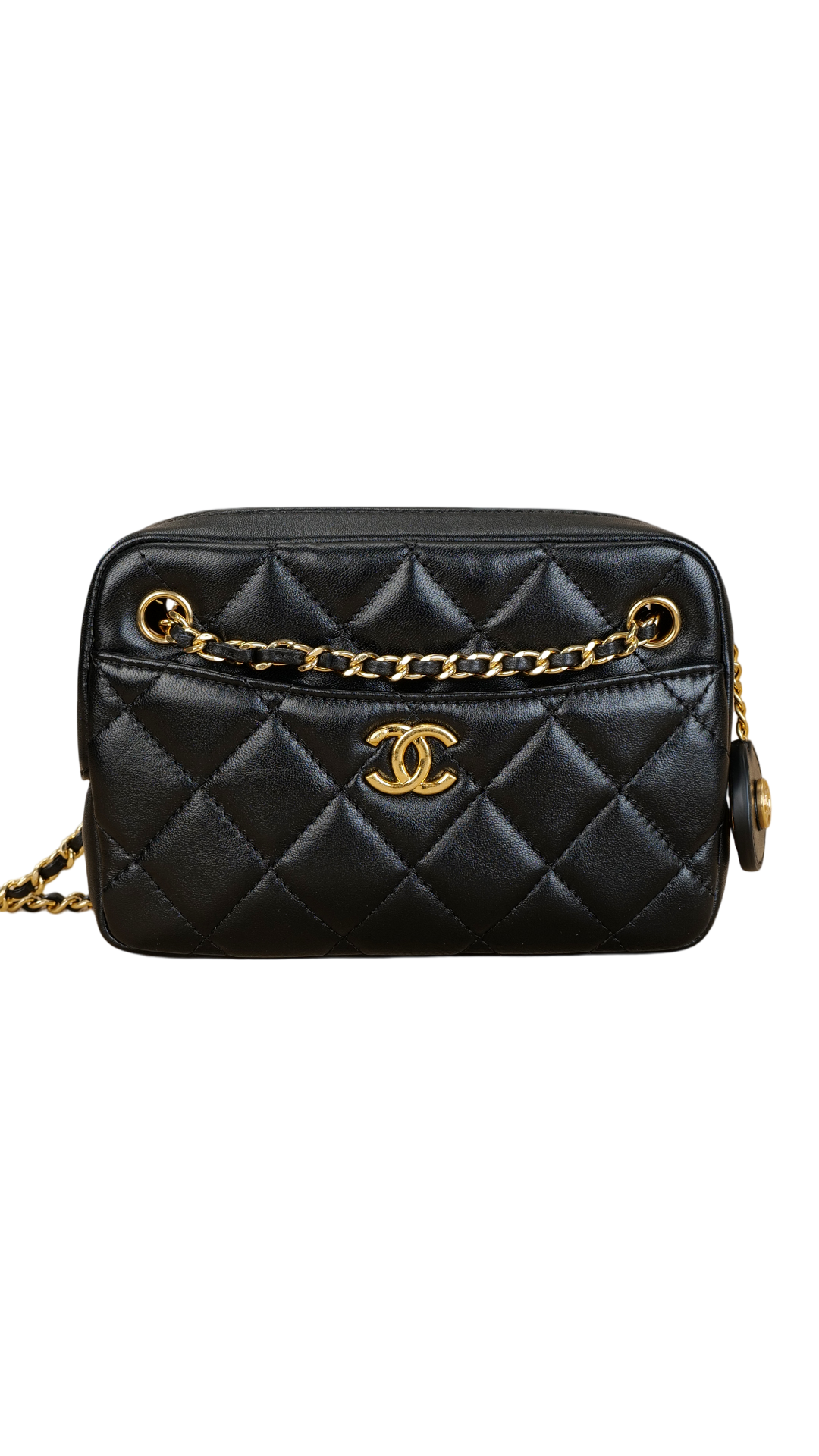 24K Gold Coin Pendant Camera Bag & Small Size