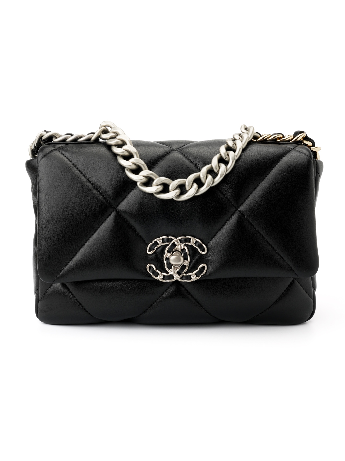 19 Bag Small & Black Silver